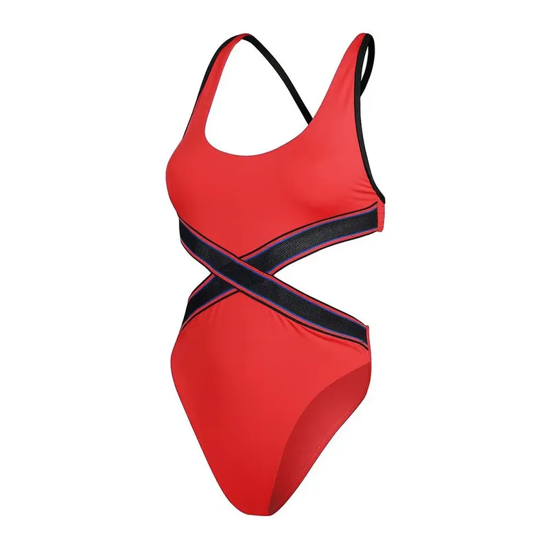 Speedo Convertible Cut Out Swimsuit Watermelon 2XS Women