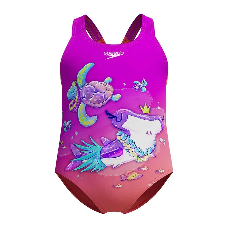 Speedo Digital Printed Swimsuit Diva 3 Years Girls