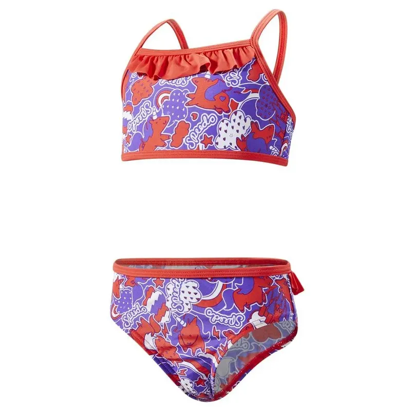 Speedo Fantasy Beats Essential Bikini Watermelon / Amparo Blue / White 3 Years Girls
