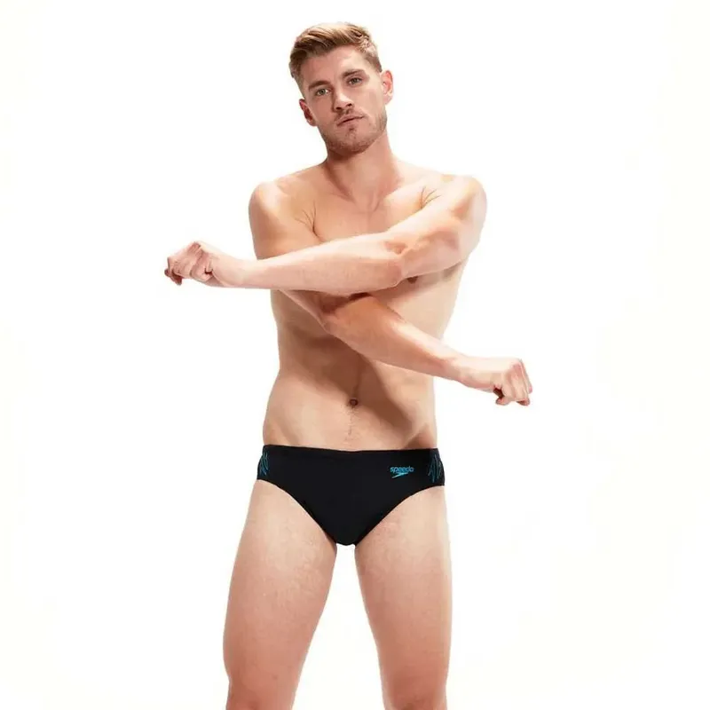 Speedo Hyper Boom Splice 7 Cm Swimming Brief Black / Bolt UK 38 Men