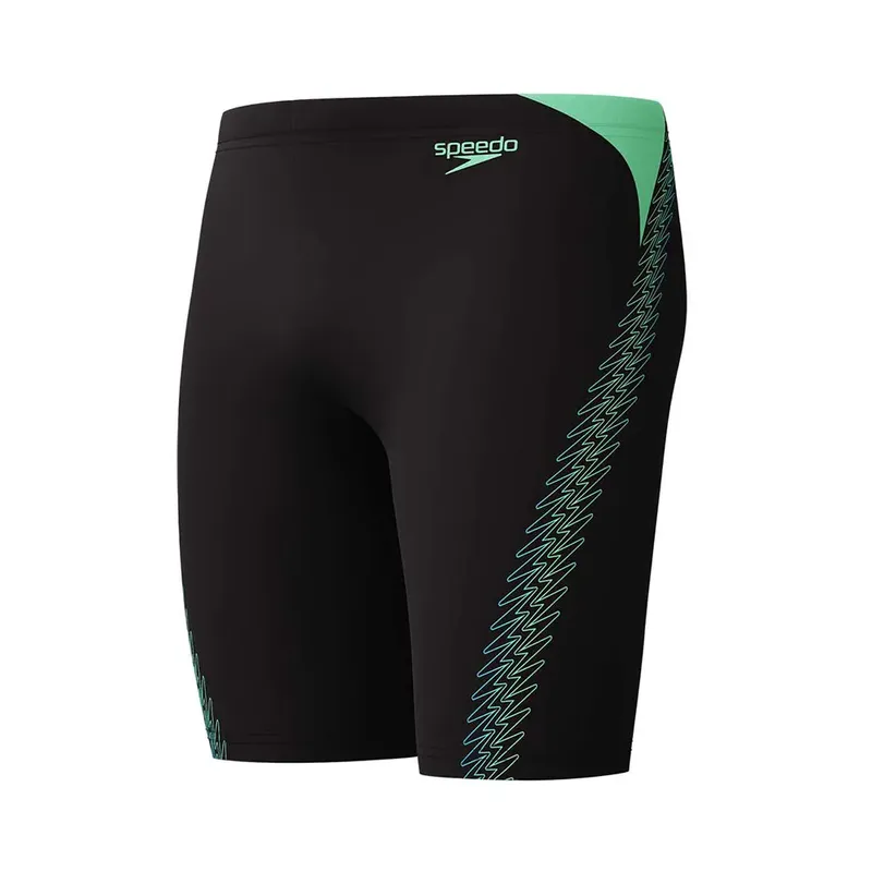 Speedo Hyperboom Splice Jammer Black / Alfalfa Green UK 38 Men