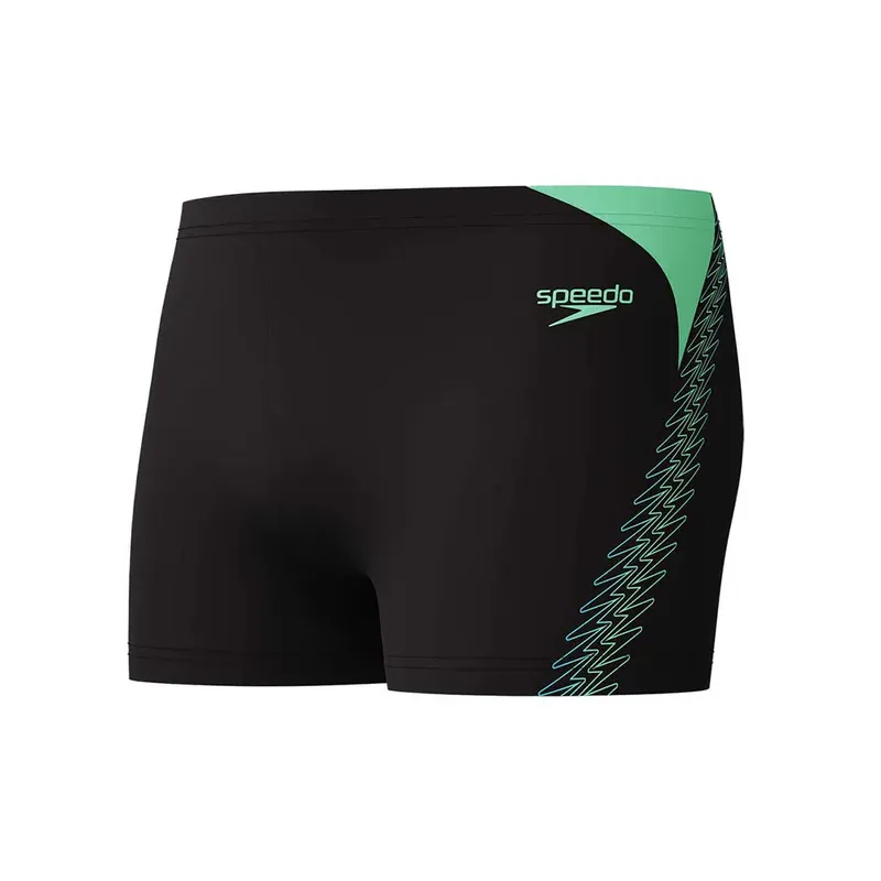 Speedo Hyperboom Splice Swimming Shorts Black / Alfalfa Green 34 Men