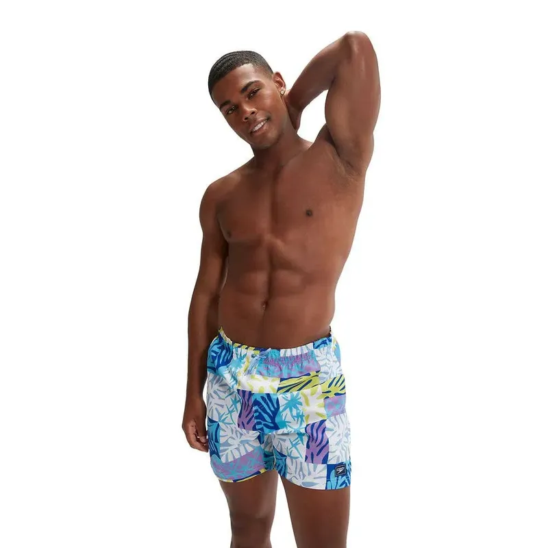 Speedo Printed Leisure 16´´ Swimming Shorts True Cobalt / Piction Blue / Sweet Purple / Bitter Lime / L Men