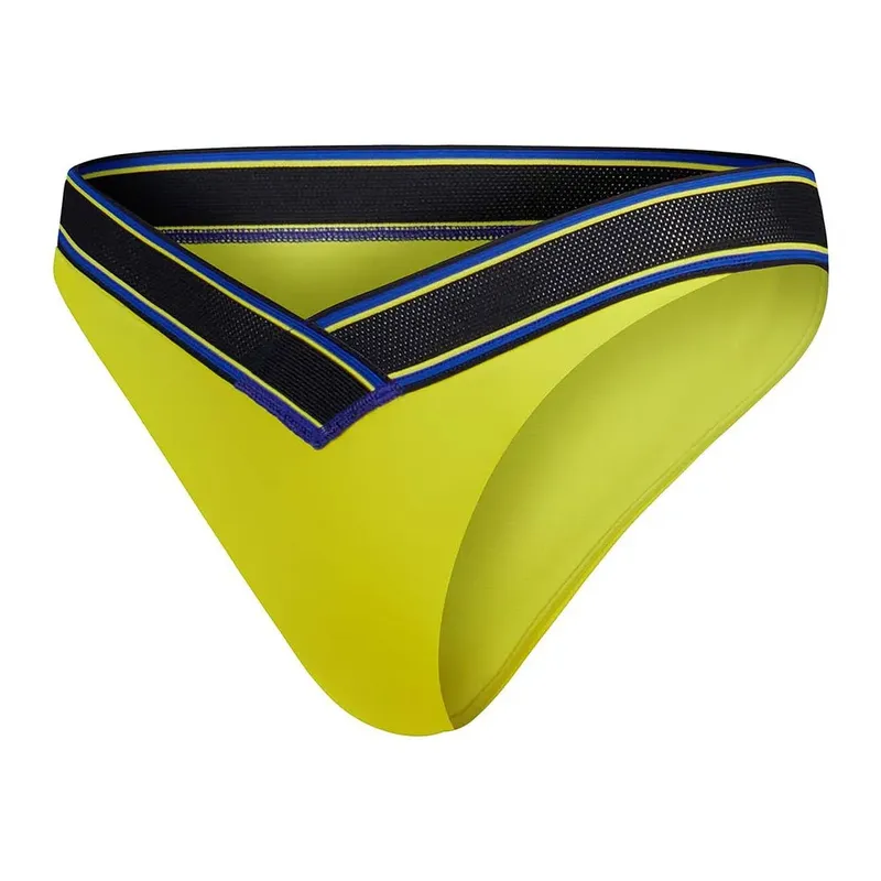 Speedo Solid V Scoop Bikini Bottom Bitter Lime M Women