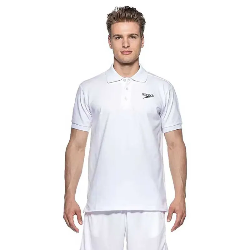 Speedo Team Kit Short Sleeve Polo White L Men