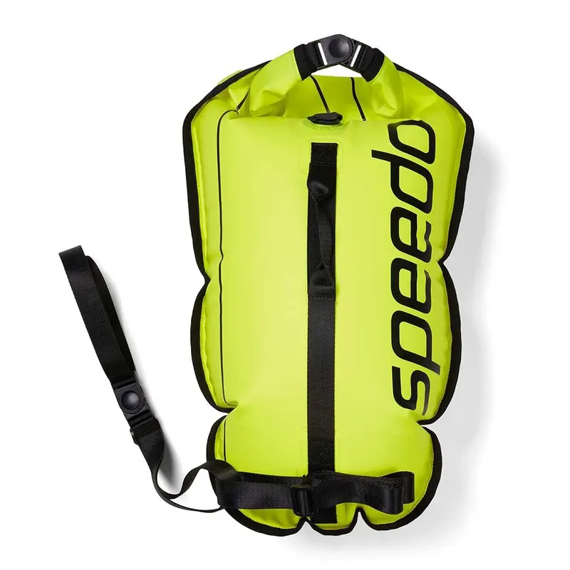 Speedo Tow Float With Dry Bag Buoy With Dry Bag Hyper Yellow / Black One Size unisex