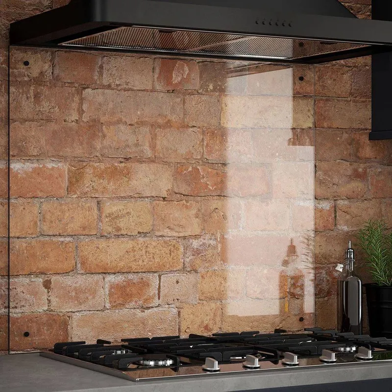 Splashback Crystal Clear Matt Black Cap Glass Kitchen s 900mm x 750mm Black