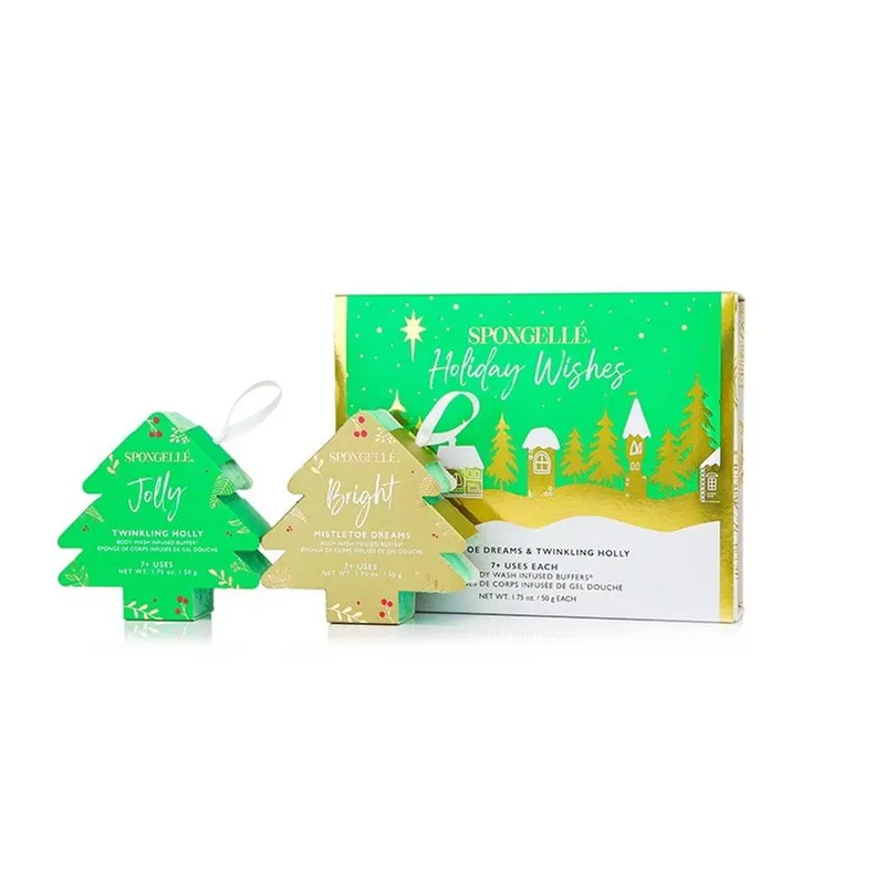 Spongelle Holiday Wishes Body Wash Buffer Set - Multicolor