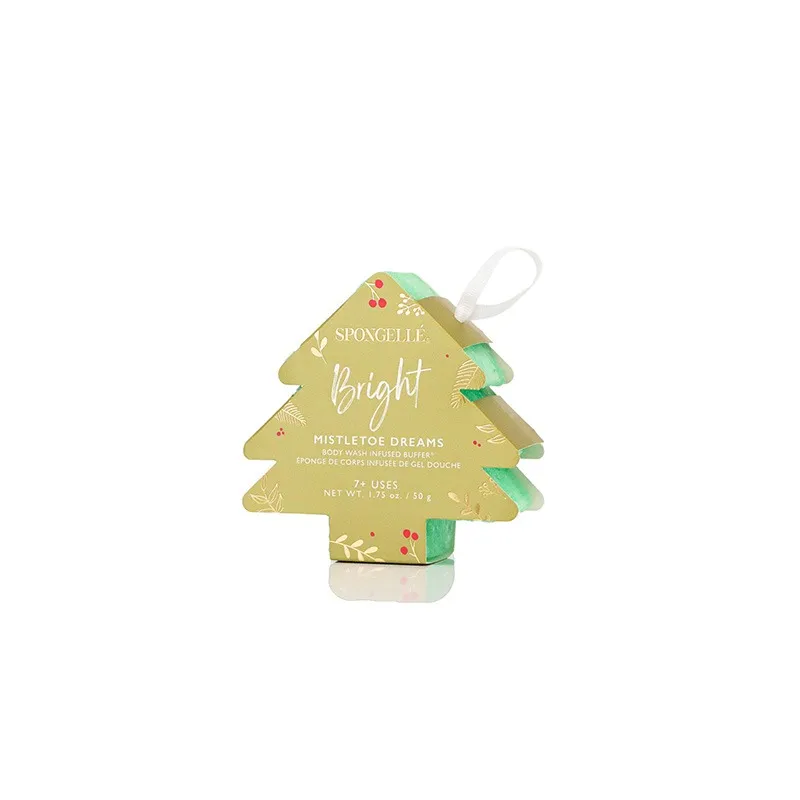 Spongelle Spongellé Bright Body Wash Infused Buffer, Mistletoe Dreams 50g