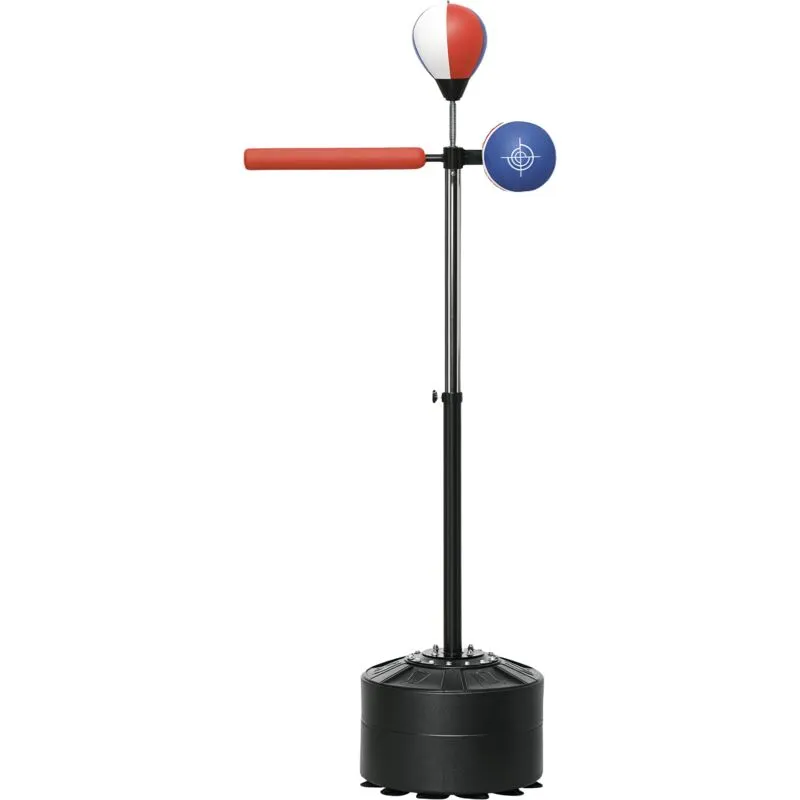 Sportnow - Adjustable Speed Bag with Stand, Reflex Bar, Multicoloured