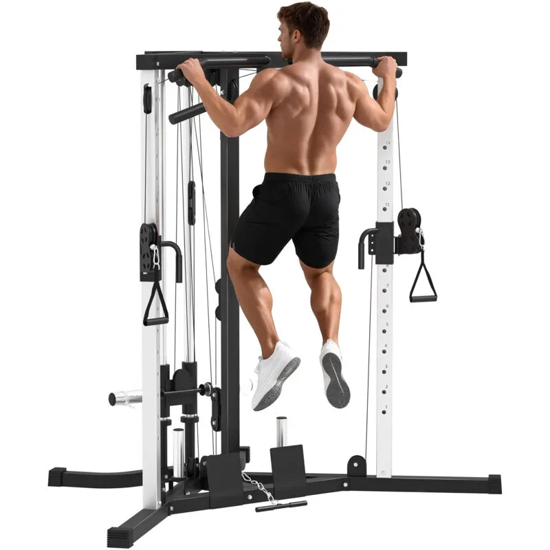 Sportnow Home Gym Machine, 15-Position Adjustable Training Workout Station
