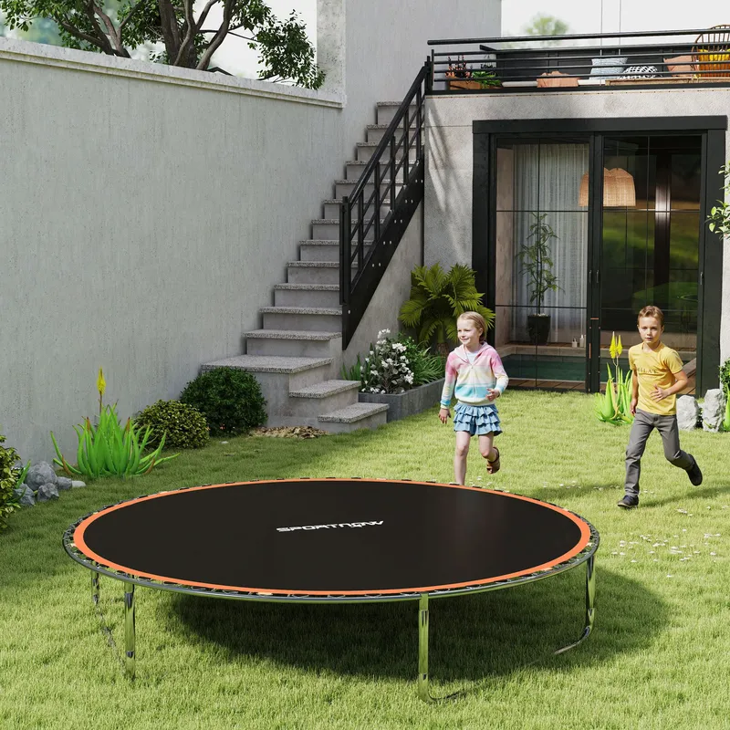 Sportnow - Trampoline Mat with 54 V-Hooks, for 10ft Trampoline, Orange