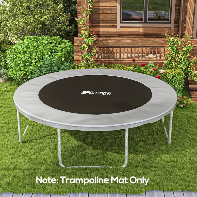 Sportnow Trampoline Mat with 72 V-Hooks, for 12ft Trampoline, Green Green