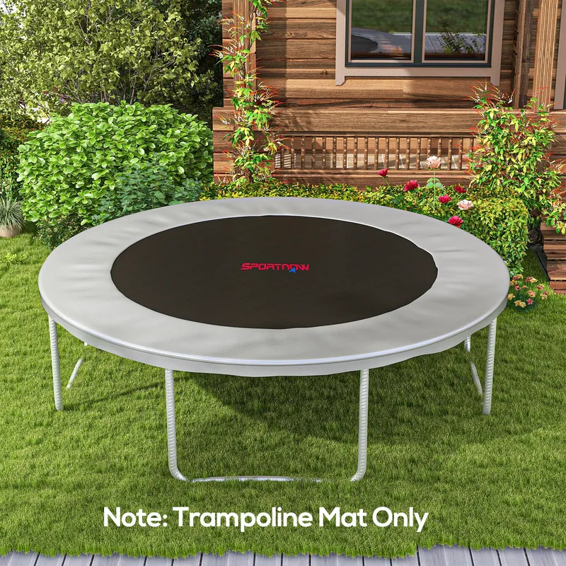 Sportnow Trampoline Mat with 72 V-Hooks, for 12ft Trampoline, Orange Orange