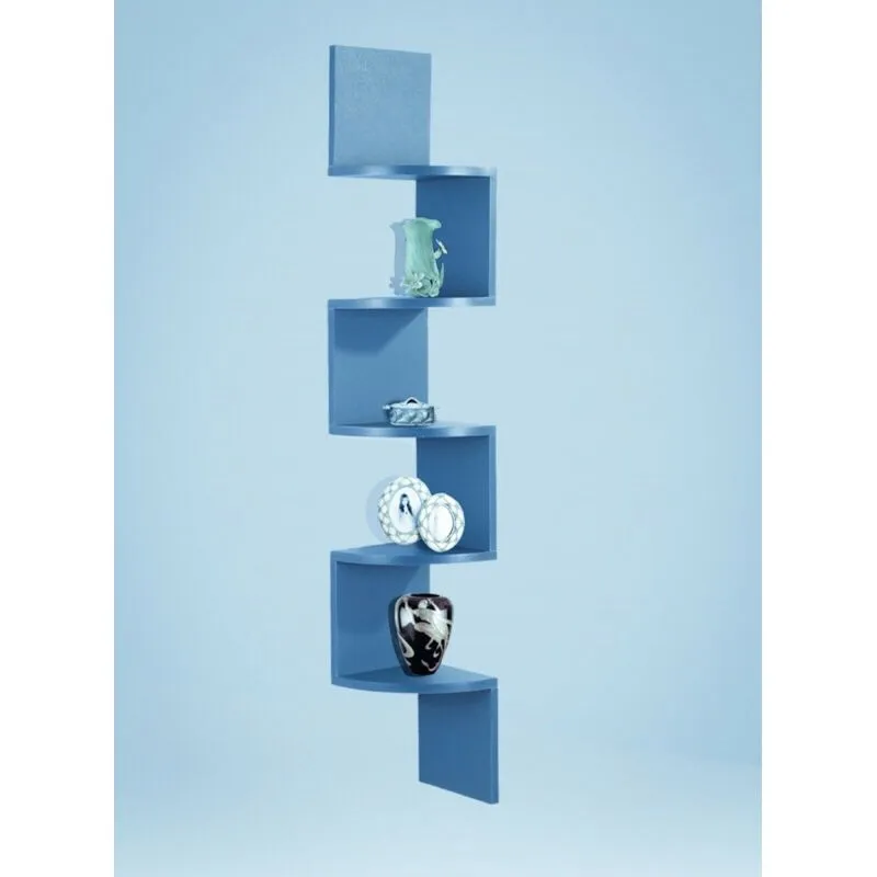 Spot ON Dealz Lucca 5 Tier Wall Mounted Corner Shelf in Grey Size: 1 Pack Grey
