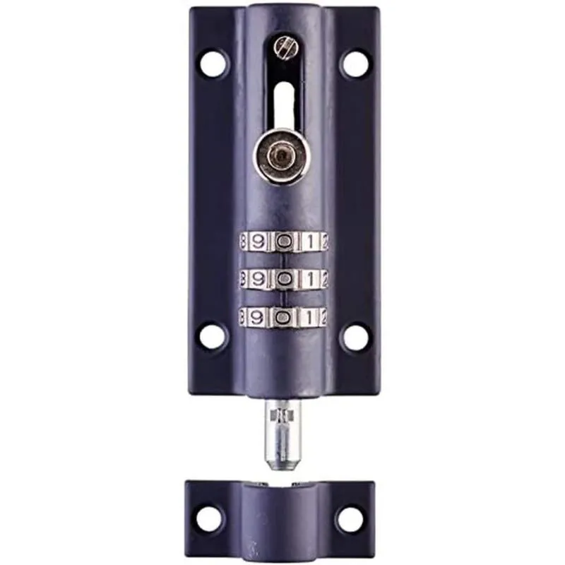 Henry Squire 3 Wheel Recodeable Combination Bolt Lock Black