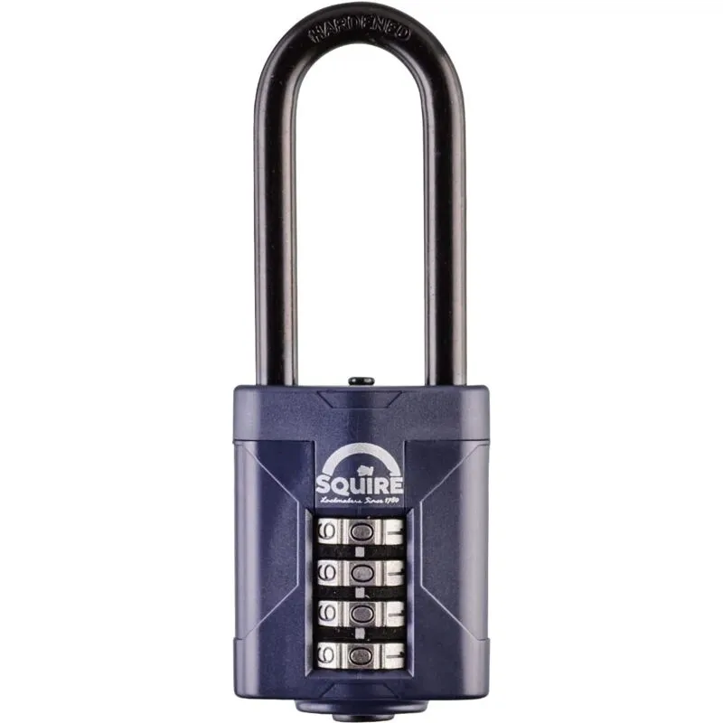 Henry Squire Push Button Combination Padlock 50mm Extra Long