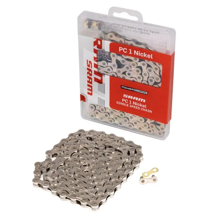Sram PC-1 Nickel Singlespeed Chain - 114 Links