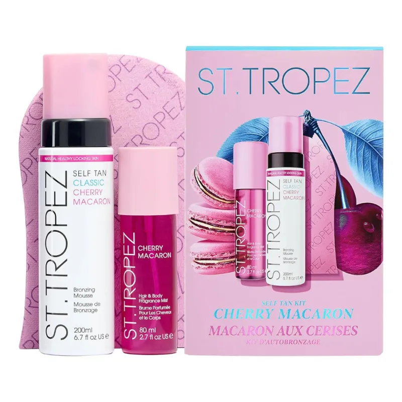 St Tropez Self Tan Cherry Macaron Mousse Mitt Mist in Bronze Bronze