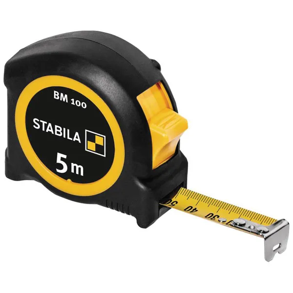 Stabila 19574 BM 300 Tape Measure 8m Abs Sturdy, Comfortable, Easy...