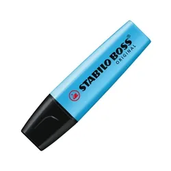 Stabilo Boss Highlighter Pen 2-5mm Tip Blue [Pack 10] - 70/31/10
