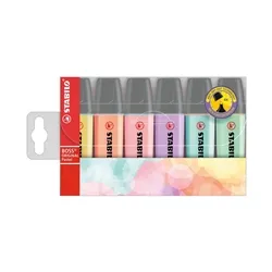 Stabilo Boss Pastel Highlighters Assorted - 70/6-2 [Pack 6]