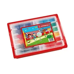 Stabilo Power Felt Tip Pens Classpack with Tray Assorted (Pack of 144)