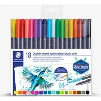 Staedtler : Design Journey : Dual Tip Watercolour Brush Pen : Pack of 18