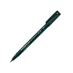 Staedtler Fine Permanent 0.6 Line Black Marker Pen [Pack 10] - 318-9