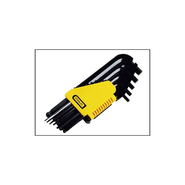 Stanley 0-69-257 Ball End Hexagon Key Set of 12 Imperial (1/16 - 3...