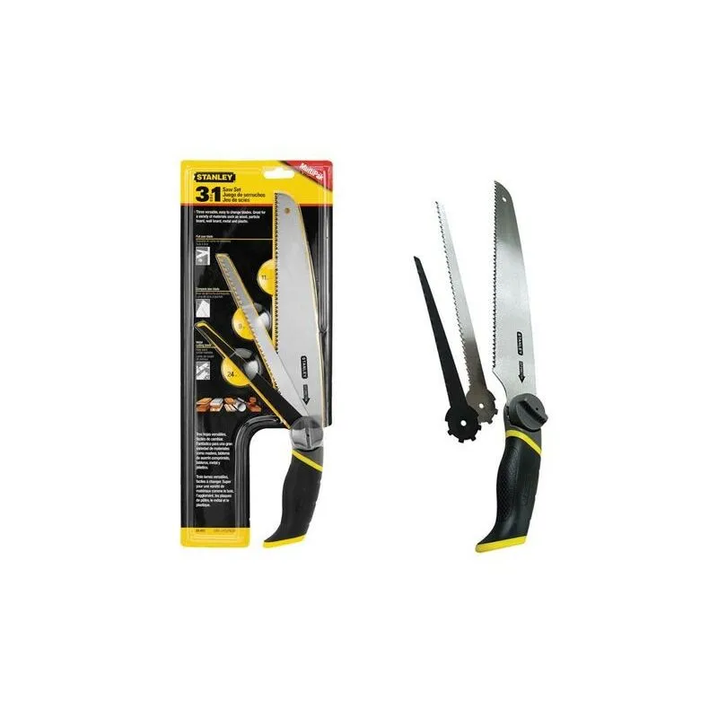 Stanley - 3 in 1 Pull Compass Saw Metal Hacksaw Multi Position 0-20-092 STA020092