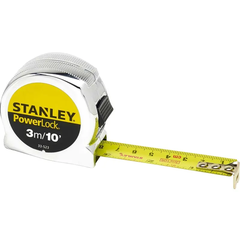 Stanley Classic Powerlock Tape Measure Imperial & Metric 10ft / 3m 19mm