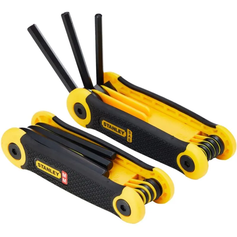 Stanley 2-69-267 Hexagon Key Folding Set of 17 Metric Imperial