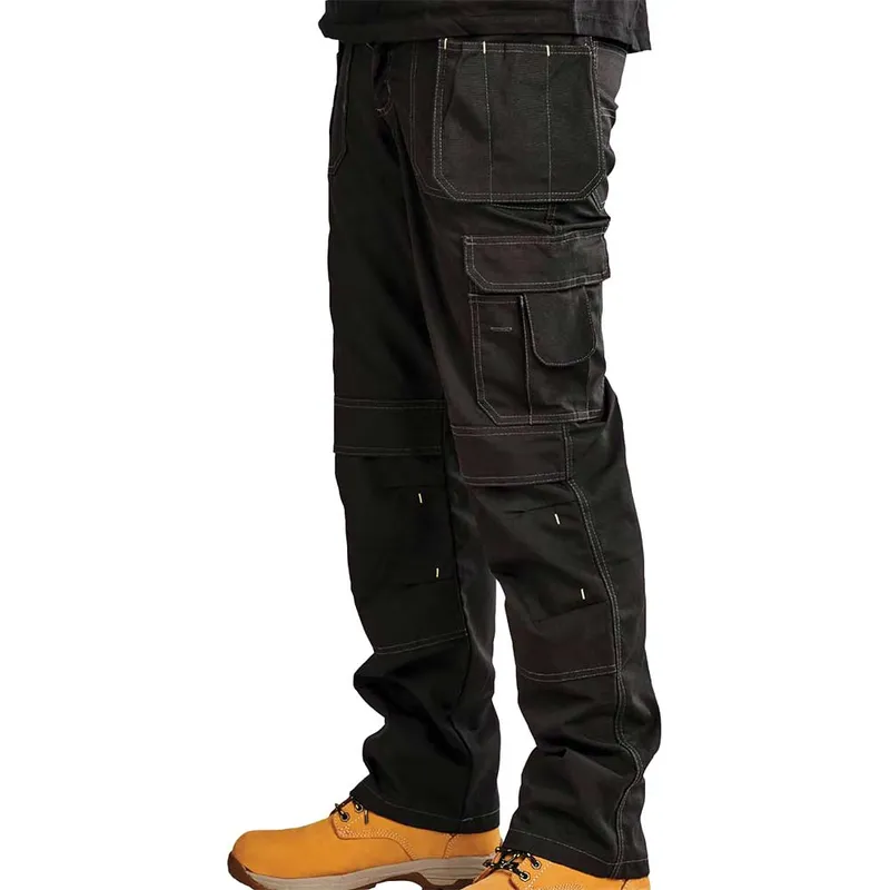 Stanley Iowa Holster Pocket Work Trousers Black 34" 29"
