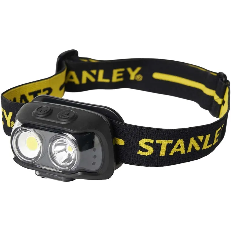 Stanley Rechargeable Wave Sensor Head Torch Black / Yellow