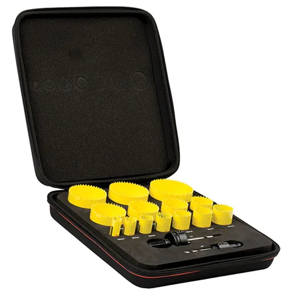 Starrett KFC14021 16 Piece General Purpose Hole Saw Set