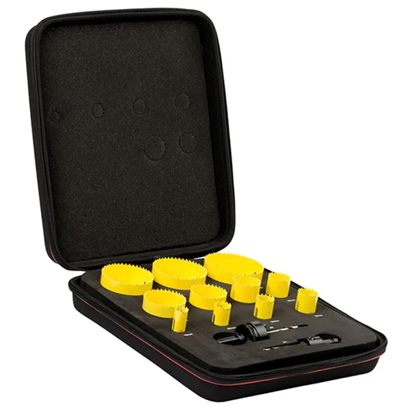 Starrett KFC11021 13 Piece Deluxe Electricians Hole Saw Set