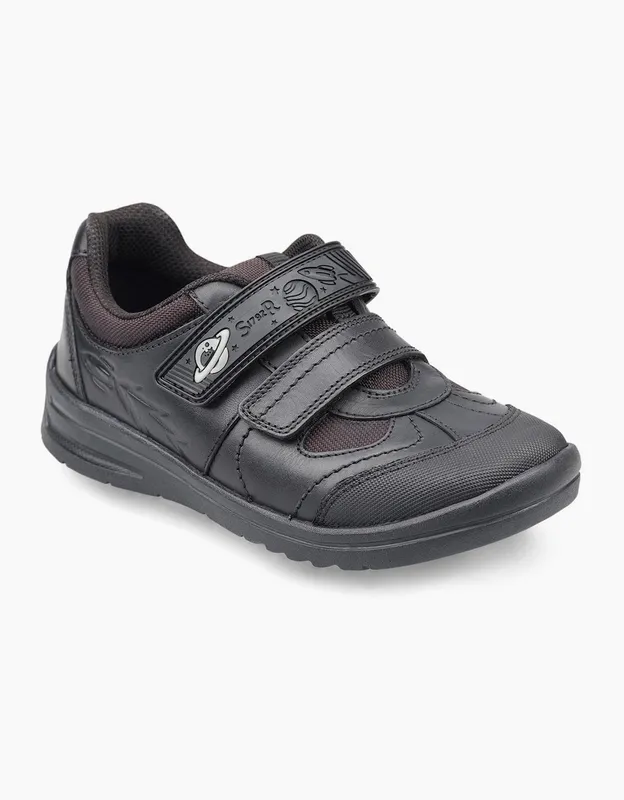 Start-Rite Boy's Rocket Boys School Shoes - Black - Size: 13/F (Standard)