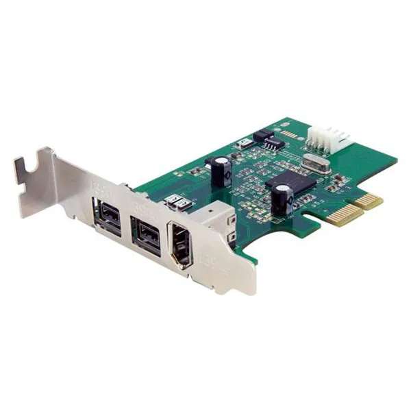 StarTech.com PEX1394B3LP 3 Port 2b 1a Low Profile Pci-E 1394 FireW...
