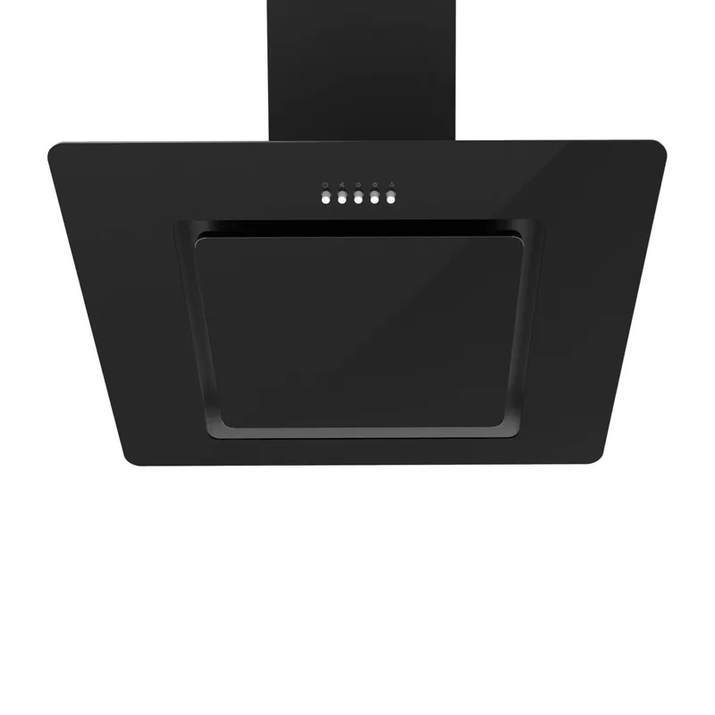 Statesman Angled Cooker Hood Extractor Fan in Black Black