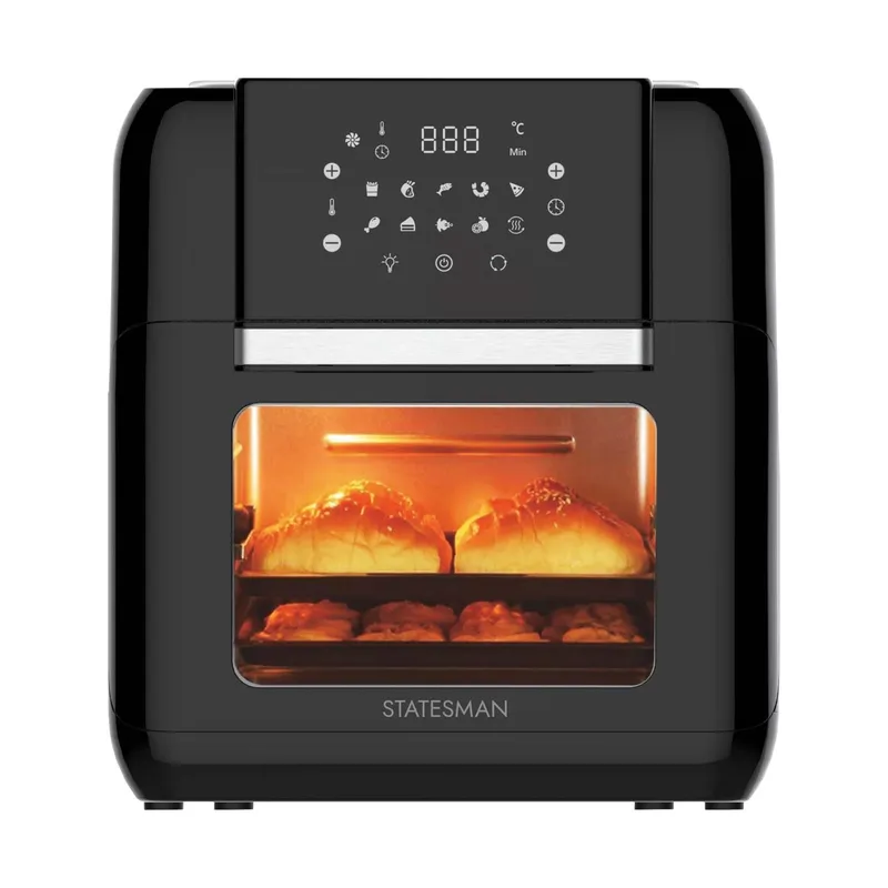 Statesman Digital Air Fryer 11 Litre in Black Black