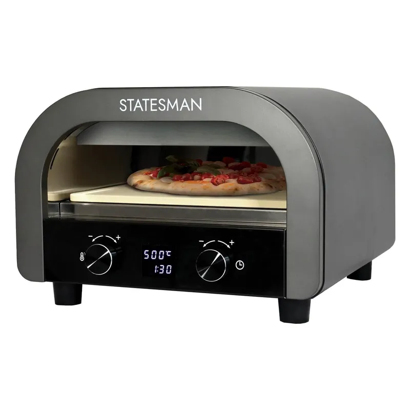 Statesman Electric Pizza Oven, 12 Inch in Grey Grey