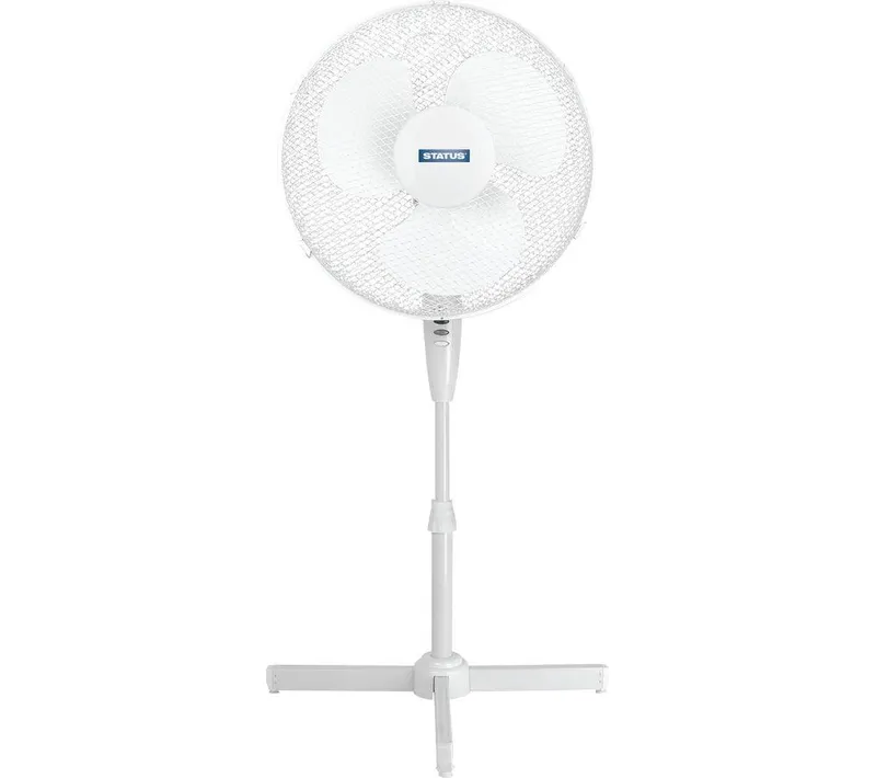 Status 16" Pedestal Fan - White