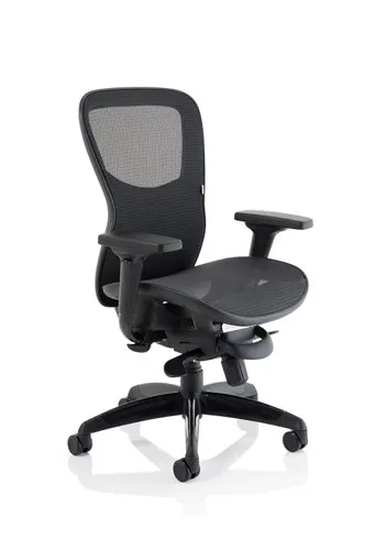 Stealth Ergo Posture Black Mesh Seat And Back Chair With Ar