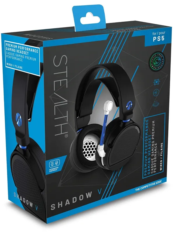 Stealth Shadow V - Premium Performance Gaming Headset for PS5, New