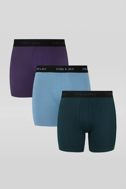 Steel & Jelly Mens 3 Pack Boxers