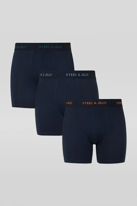 Steel & Jelly Mens 3 Pack Boxers