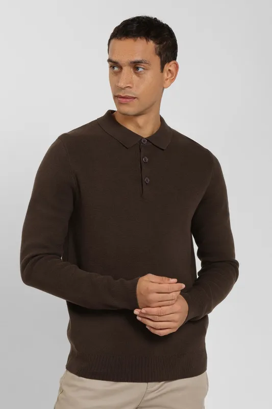 Steel & Jelly Mens Knitted Polo Shirt