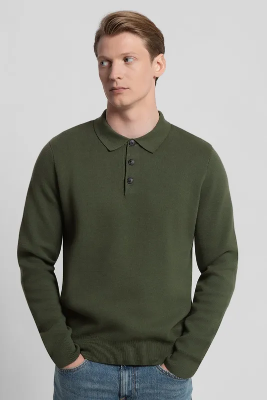 Steel & Jelly Mens Knitted Polo Shirt