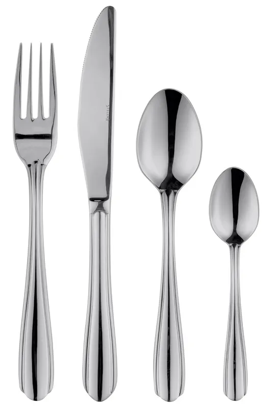 Stellar Sterling Stainless Steel 24-Piece Cutlery Set - Silver Silver